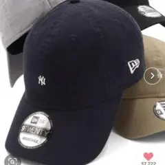 New Era ネイビー ベースボールキャップ