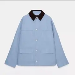 ZARA コントラストカラーパフジャケット