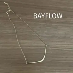 BAYFLOW ゴールドカラー ネックレス 曲線モチーフ