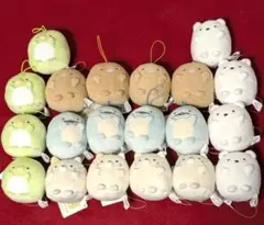 すみっコぐらし　ばんざい ゴム紐付き マスコット　20点セット