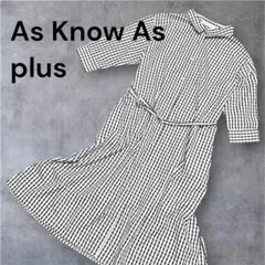 As Know As plus ギンガムチェック シャツワンピース　美品のサムネイル