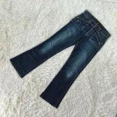 美品❗️【エドウィン サムシング】28×33 ブーツカット デニムパンツ S