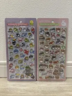 ボンボンドロップシール モルモット ウサギ トリ