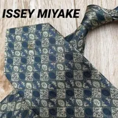 ✨極美品✨ISSEY MIYAKE ネクタイ ドットチェック ネイビー シルク