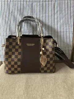 VESSAN CAON チェック柄ショルダーバッグ