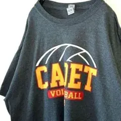 ギルダン バレーボール CADET Tシャツ L グレー 灰色 古着