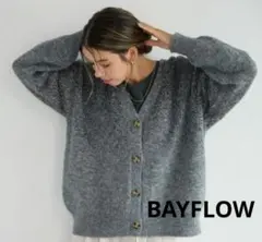 BAYFLOW[華やかなラメ生地] グラデーションラメニット カーディガン　F