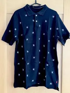 STUSSY スカル柄 ポロシャツ ブラック Mサイズ