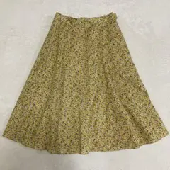 【美品】anatelier フラワープリントフレアスカート　Lのサムネイル