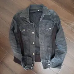 ブラック デニムジャケット