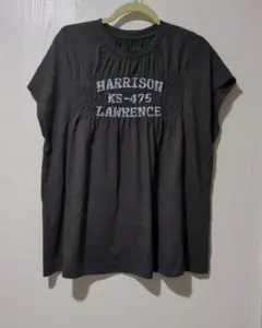 HARRISON LAWRENCE ロゴ入り シャーリング 半袖Tシャツのサムネイル