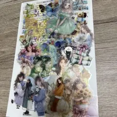 コラージュ素材　素材紙　シール　おすそ分け