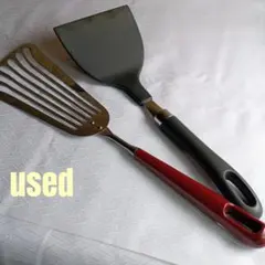 フライ返し ターナー ヘラ 中古品 2点セット 耐久性ありのサムネイル