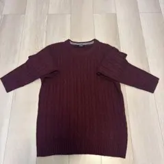 Confirm ケーブルニット ボルドー Mサイズ