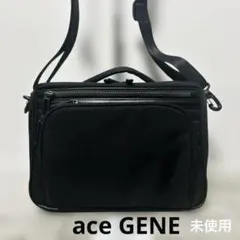 ace GENE ショルダーバッグ　未使用　ブラックのサムネイル