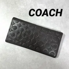COACH コーチ シグネチャー 長財布 お札入れ カードケース ブラウン