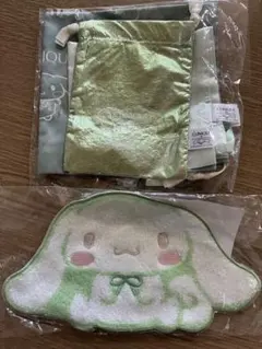 クリニーク×シナモロール タオルハンカチ トラベルバッグ３枚CLINIQUE