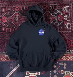 K*T様 USA古着 NASA 両面プリント プルオーバー パーカー ブラックのサムネイル