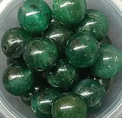 C08　濃色　天然グリーンアベンチュリン　9.5ミリ