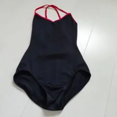 ange. バレエレオタード ブラック×レッド