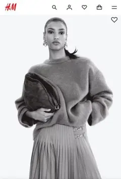 【美品】H&M ブラウン 長袖セーター L