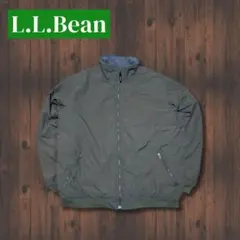 LL.Bean ウォームアップジャケット 刺繍ロゴ ナイロンジャケット