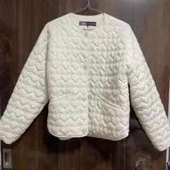 ZARA ハートキルティングジャケット