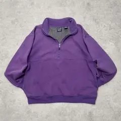 90s 韓国製 OLD GAP ポケット付き ハーフジップ スウェットシャツのサムネイル