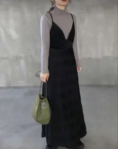 FRIFRU シンプルカラーバックレスキャミソールドレス
