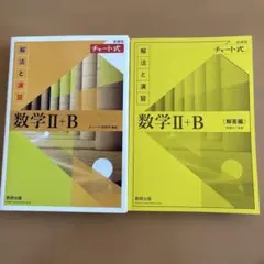 新課程チャート式解法と演習　数学II+B解答編付