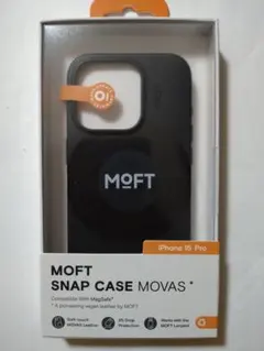 iPhone 15Pro対応 MOVAS™レザーケース（ジェットブラック）