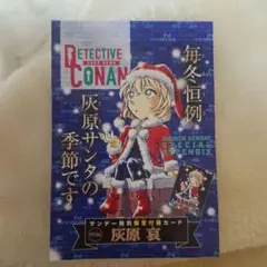 名探偵コナンカード 灰原哀 サンデー 付録 PR プロモ サンタ 未開封