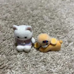 貓與狗的玩偶組