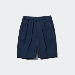 UNIQLO イージーショートパンツ（ツイル） ネイビー 110サイズ