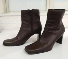 ブーツ　スクエアトゥブーツ