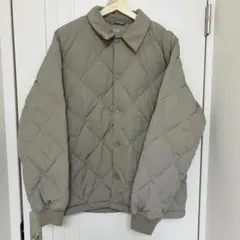 ユニクロ パフテックキルティングジャケット L ベージュ