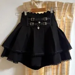 Dimmoire サイドフリルミニスカート ストライプ - メルカリ