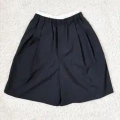 LOHEN ローヘン　黒 ダブルウエストハーフパンツ LOHEN ローヘン 黒 ダブルウエストハーフパンツ 36 - メルカリ
