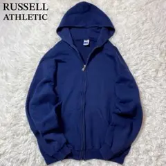 RUSSELL ラッセルアスレティック　パーカー　ジップアップ　無地　メキシコ製
