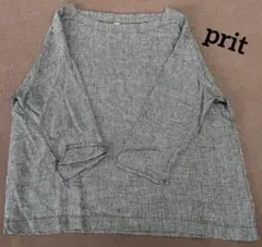 prit リネンブラウス