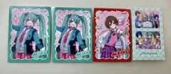 プロセカメロパレ フォト風ステッカー トレーディングカード 初音ミク MEIKO
