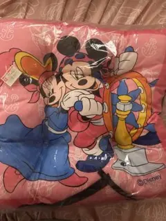 ディズニーミッキー＆ミニークッション ピンク色