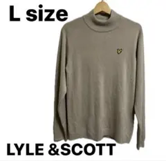 LYLE & SCOTT ハイネックニット ベージュ Lサイズ
