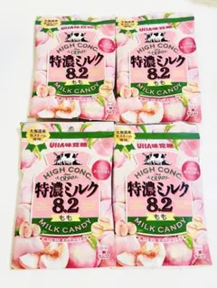UHA味覚糖 特濃ミルク8.2 もも 4袋セットのサムネイル