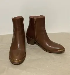 JONAK ジョナック　ショートブーツ　茶　36 GOLD TIPS