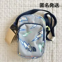 新品未使用タグ付きノースフェイス　クロスバック　キッズ　グレー　ショルダー　韓国