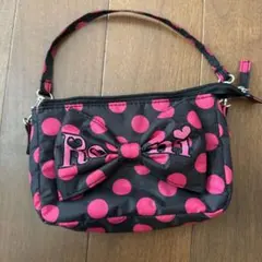 Roni ドット柄 リボン ショルダーバッグのサムネイル