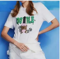 クマ Tシャツ 半袖 ホワイトのサムネイル