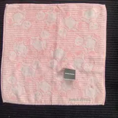SONIA RYKIEL タオルハンカチ ピンク ベア柄のサムネイル