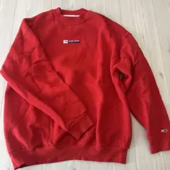 TOMMY JEANS レッド スウェット